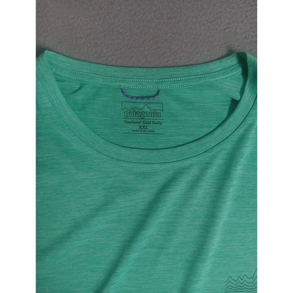 Patagonia Mens - Strataspire Responsibili-Tee T-shirt - Thin Ice GREEN SIZE XXL - Picture 4 of 15